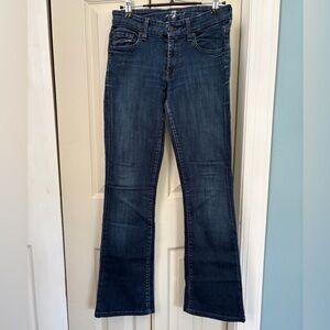 7 For All Mankind Dark Blue Kimmie Bootcut Jeans Size 25